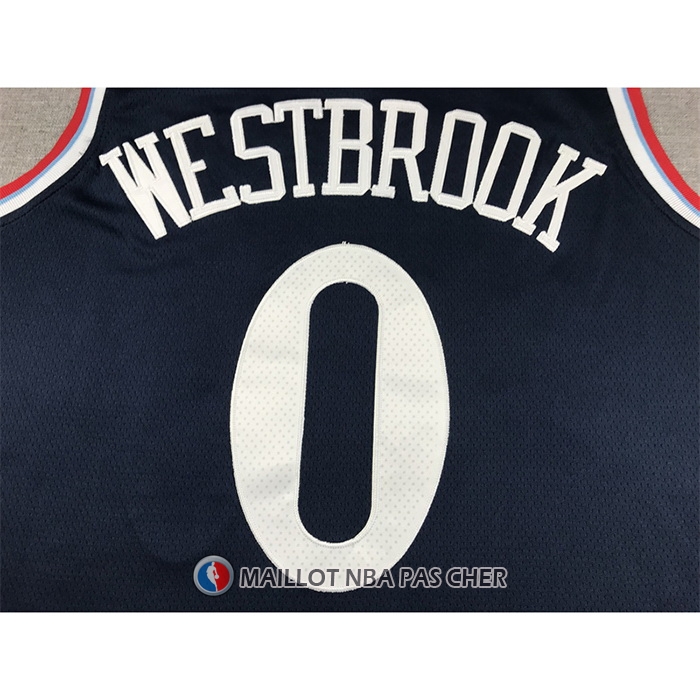 Maillot Los Angeles Clippers Russell Westbrook NO 0 Icon 2024-25 Bleu